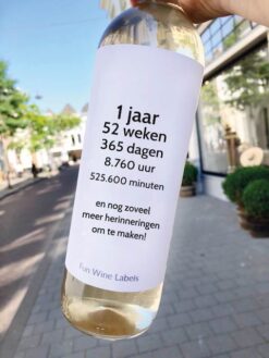 wijnetiket met eigen tekst