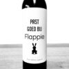wijnetiket flapte