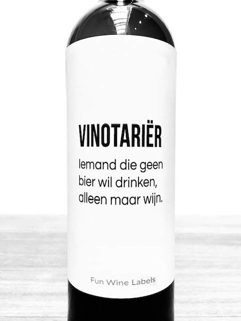 wijnetiket vinotariër