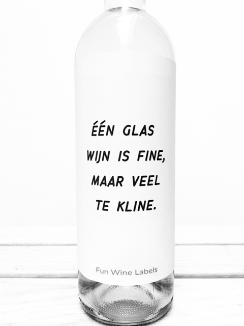 wijnetiket wine is fine