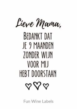 wijn quote lieve mama