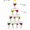 kaart kerstmis, de kerstkaart voor wijnliefhebbers