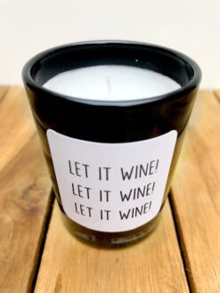 geurkaarsje kerst in een zwart glas