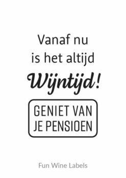 design wijnetiket altijd wijntijd
