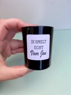 geurkaarsje ik smelt echt voor jou, romantisch cadeautje