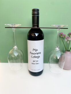 Wijnglas Fleshanger Samen, hang het aan een fles wijn met twee glazen voor een super cadeau!