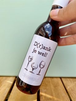 Mini flesje wijn met hilarisch Drankjewel wijn quote